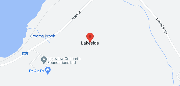 map of Lot Lakeside Road